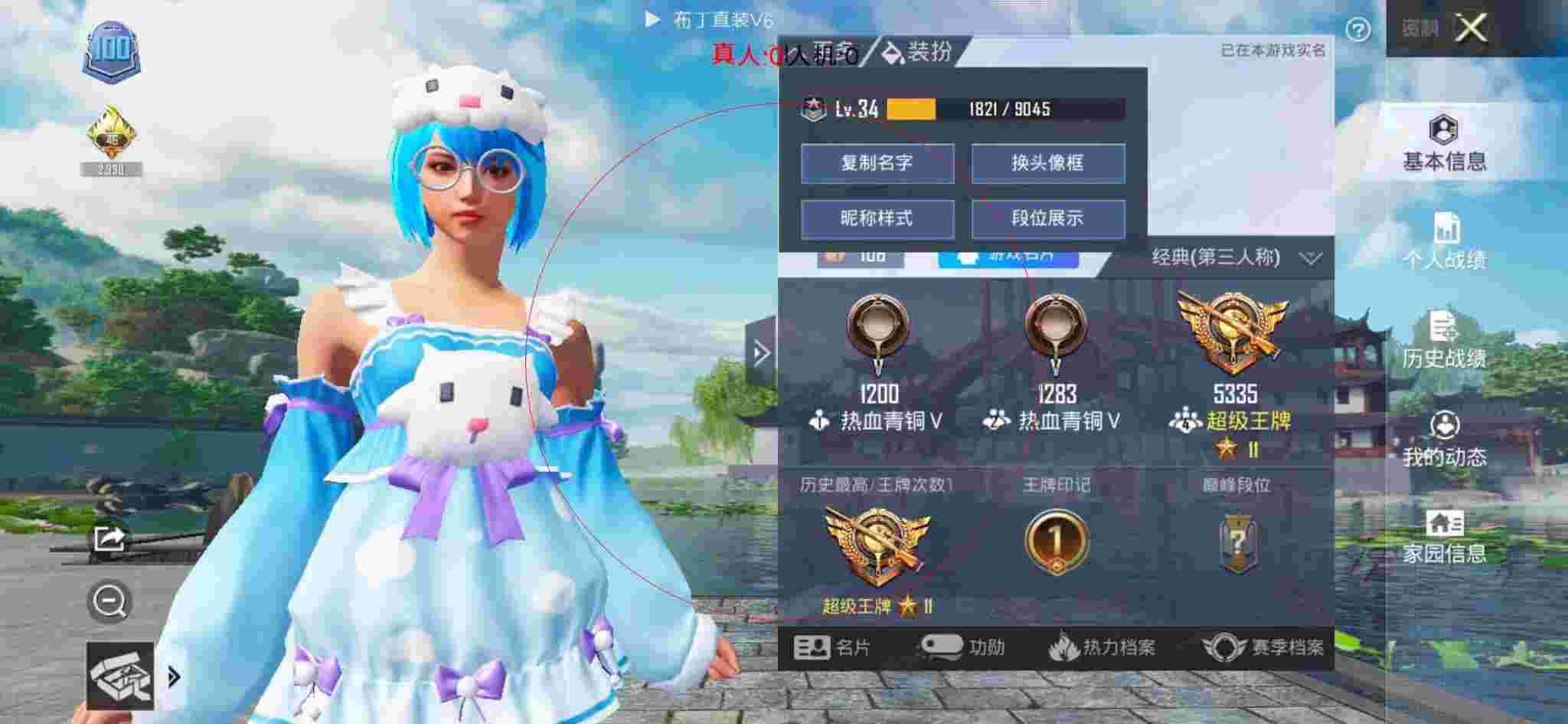 和平精英布丁直装透视 - 和平辅助店卡座隔断效果图尺寸辅助预览图